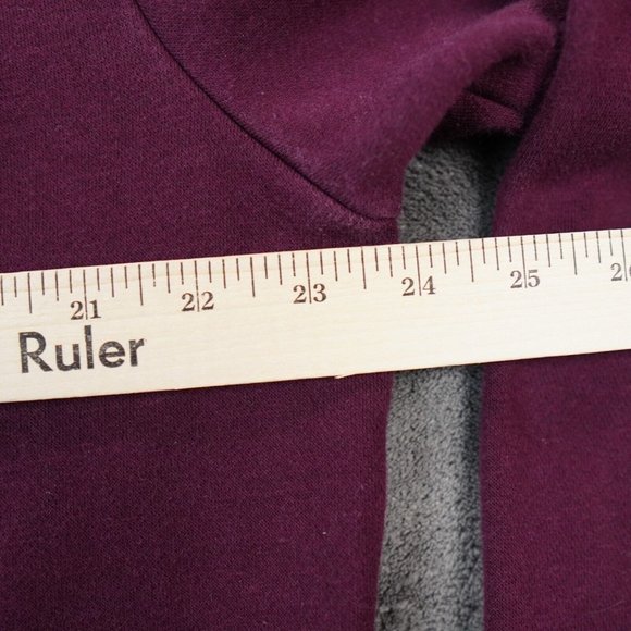 Frye Co Sweater Mens Large Burgundy 1/4 Zip‎ Pullover Warm Outdoors Comfort - Picture 5 of 8
